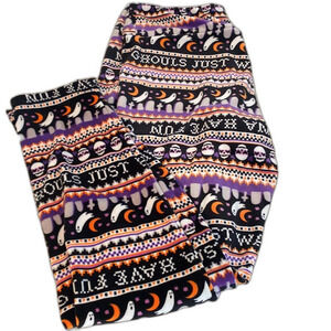 No Boundries Fleece Ghoul Leggings XL